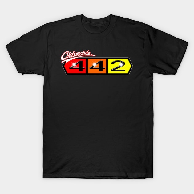 Gleaming Oldsmobile 442 Logo T-Shirt by RGDesignIT